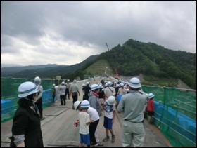 夕張シューパロダム／天端にて